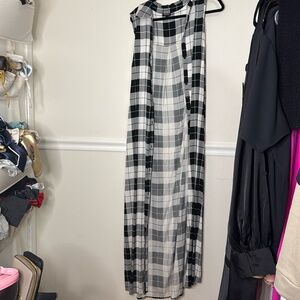 Torrid plaid dress or over coat vest